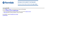 Desktop Screenshot of esh-docdb.fnal.gov
