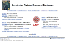 Tablet Screenshot of larpdocs.fnal.gov