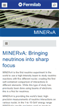 Mobile Screenshot of minerva.fnal.gov
