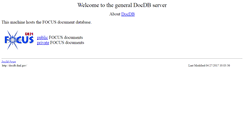 Desktop Screenshot of docdb.fnal.gov