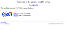 Tablet Screenshot of docdb.fnal.gov