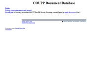 Tablet Screenshot of coupp-docdb.fnal.gov