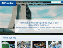 Tablet Screenshot of fnal.gov