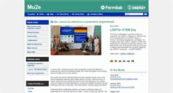 Desktop Screenshot of mu2e.fnal.gov