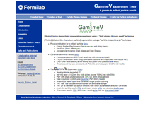 Tablet Screenshot of gammev.fnal.gov
